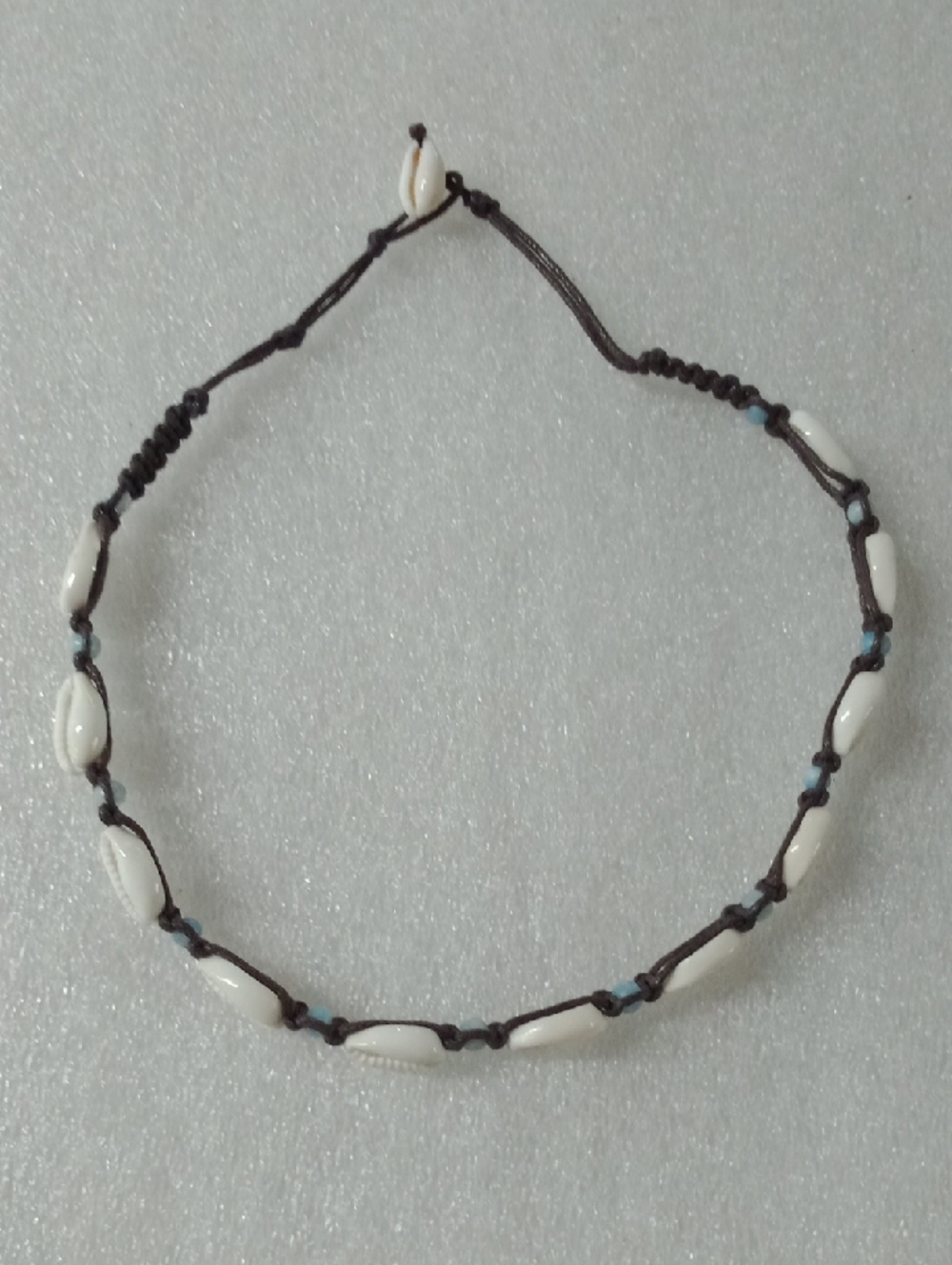 Natural Cowrie Shell Choker #A440